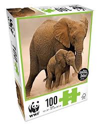 WWF 100 pieces jigsaw puzzle | WWF 100塊動物砌圖