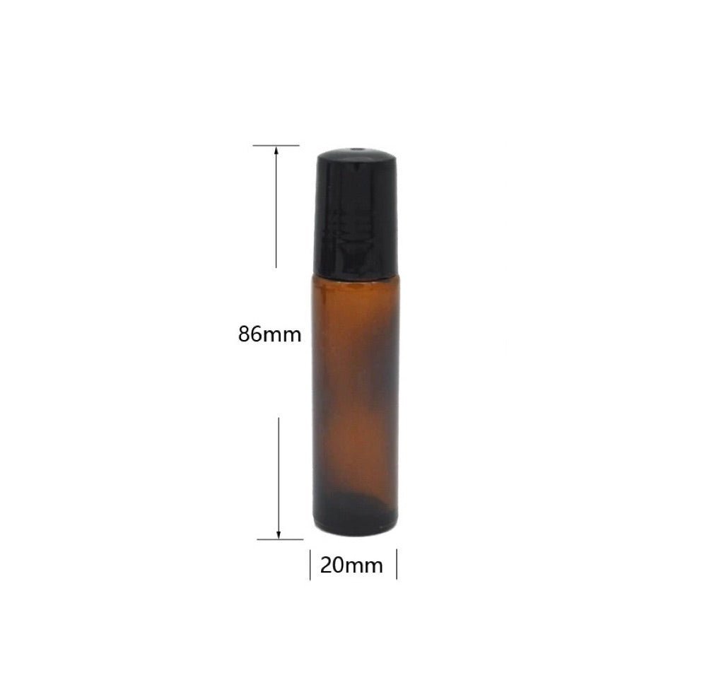 Glass Bottle with Stainless Steel Roller Ball